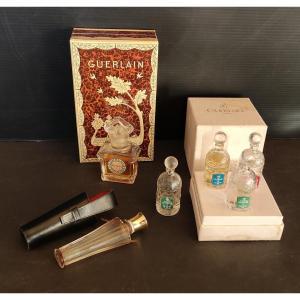 Lot Bottle And Miniature Eau De Parfum Toilette Guerlain Mitsouko Eau De Cologne Imperiale