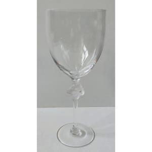 Lalique Large Crystal Vase France Intertwined Woman Model Roxane