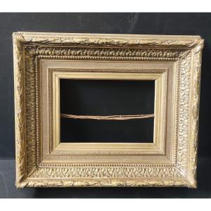 Bois Et Stuc Dore Dit Barbizon Style Napoleon III 45x37.3 Cm XIXè