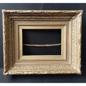 CADRE BOIS ET PLATRE DORE DIT BARBIZON STYLE NAPOLEON III 45X37.3 cm XIXè