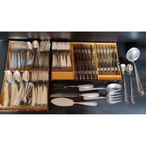 Menagere 115 Cutlery Silver Plate 84 Gr Poincon Af. Albert Frionnet