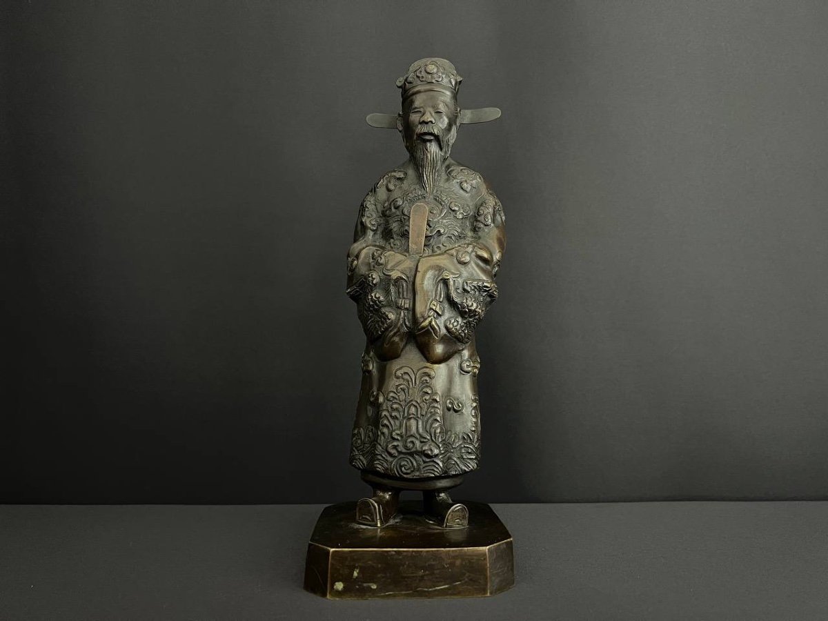 China, Vietnam 20th Century, Bronze Statue-photo-1