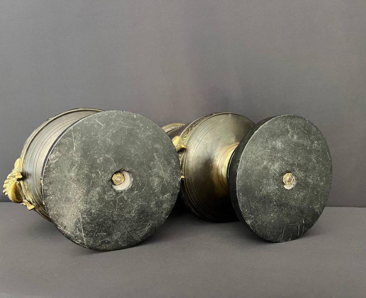 Paire De Vases En Bronze De Style Néo-grec Français-photo-6
