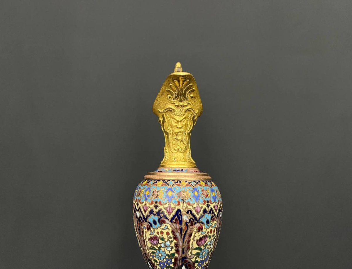 Cloisonné Enamel Pitcher With Gilt Bronze Mount-photo-1