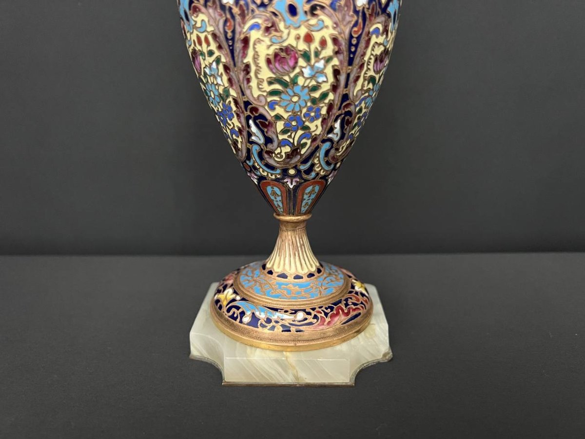 Cloisonné Enamel Pitcher With Gilt Bronze Mount-photo-3