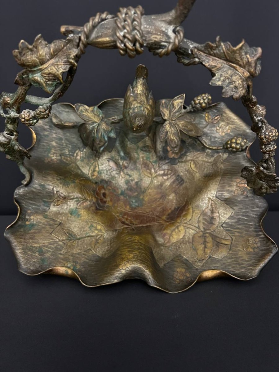 Decorative Bronze Cup, Art Nouveau Style-photo-1