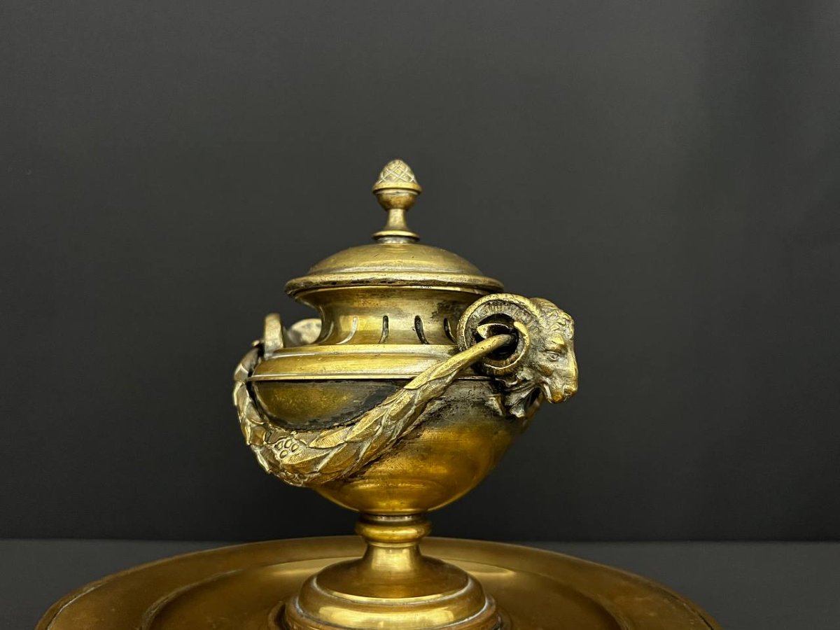Bronze Inkwell, Louis XVI Style – 19th Century-photo-5