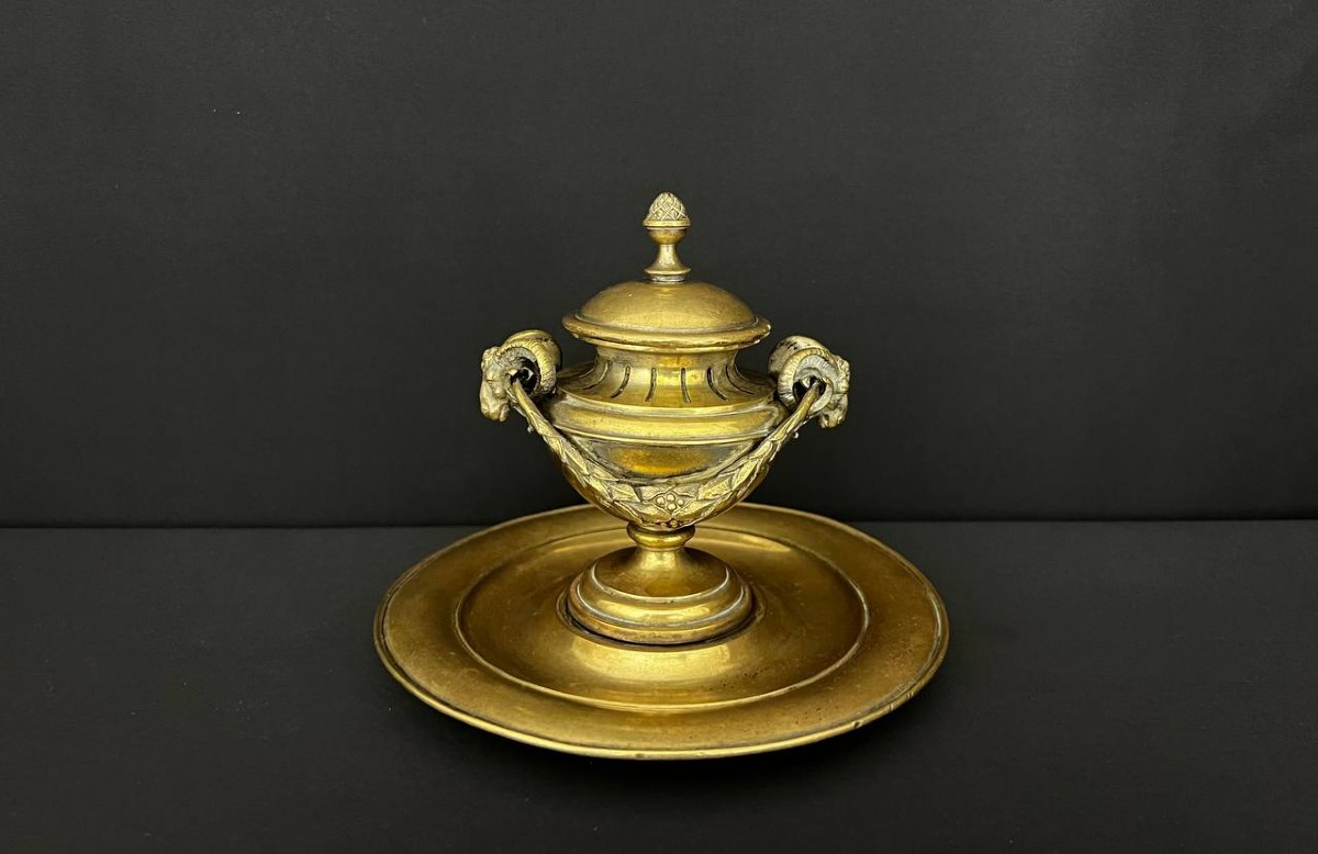 Bronze Inkwell, Louis XVI Style – 19th Century