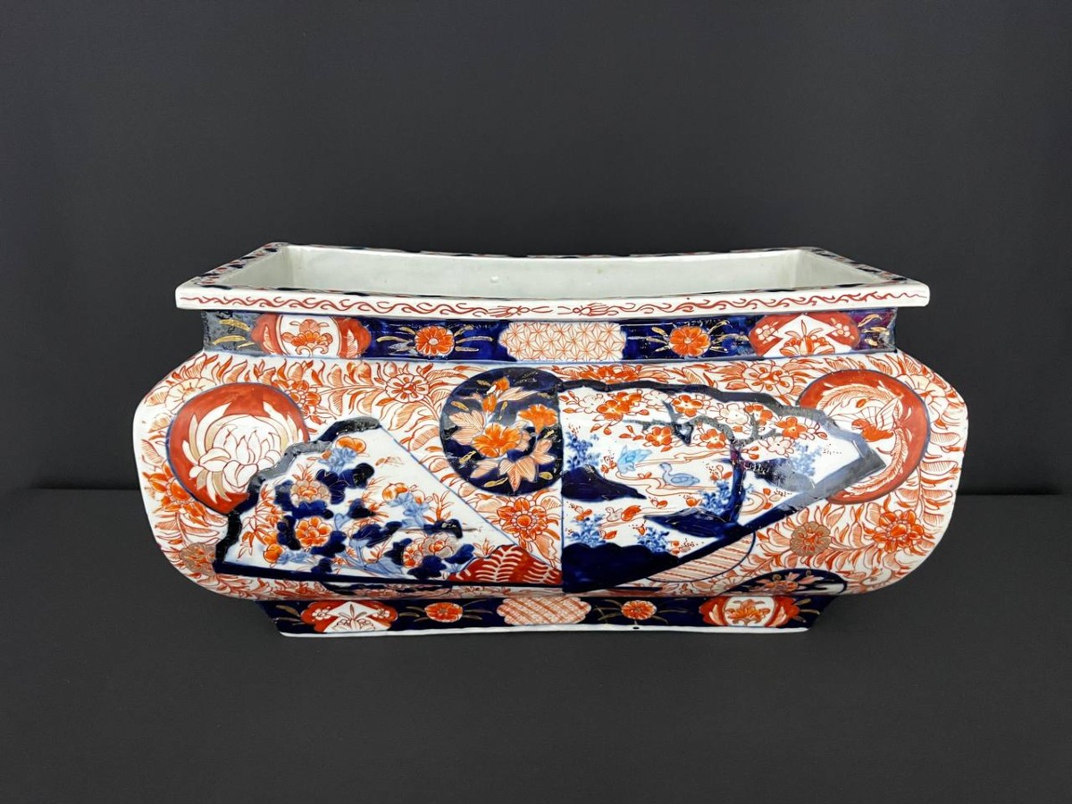Jardinière en porcelaine Imari, Japon fin XIXe siècle