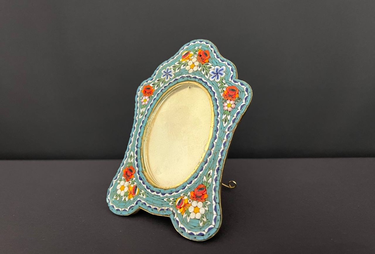 Miniature Micromosaic Frame, Italy, 20th Century.