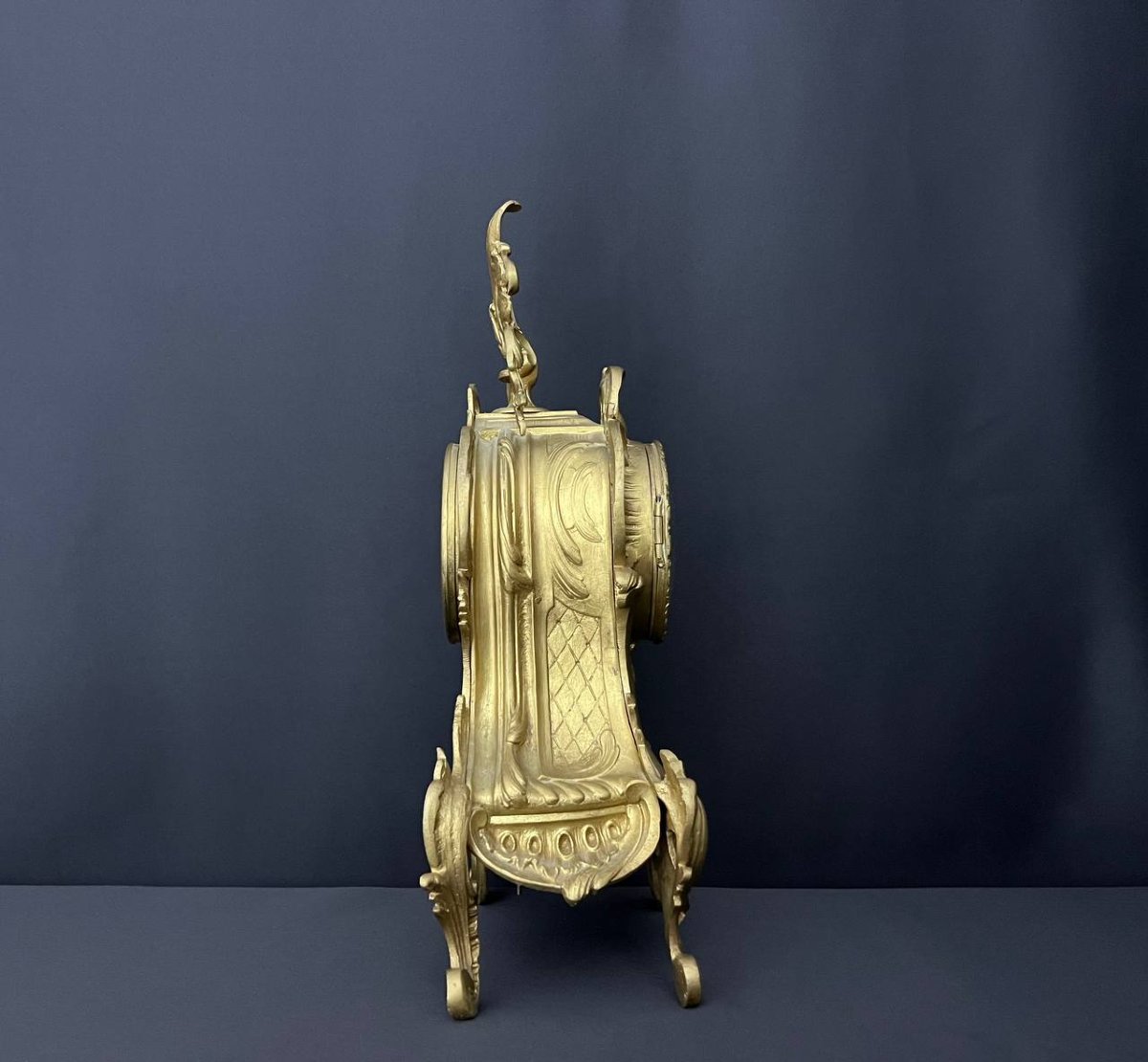 Pendule en bronze et émail cloisonné – style Napoléon III,  début XXe siècle-photo-3