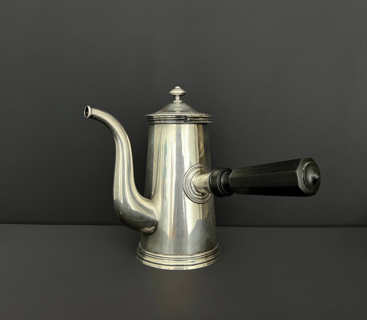 Silver-plated Chocolate Pot, Christofle, France, Early 20th Century-photo-2
