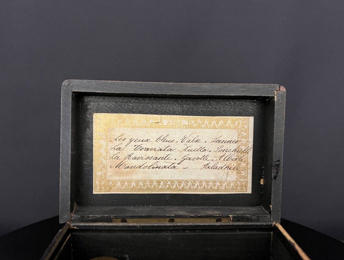 Boîte à musique ancienne -  Suisse, fin du XIXe siècle-photo-5