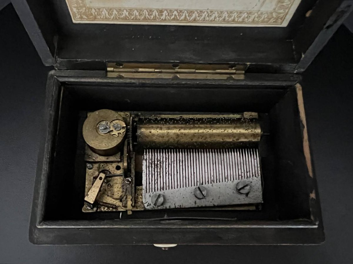 Boîte à musique ancienne -  Suisse, fin du XIXe siècle-photo-6