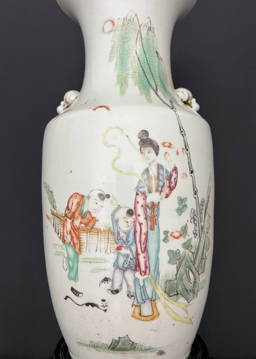 Porcelain Baluster Vase, China, Republic Period -photo-7