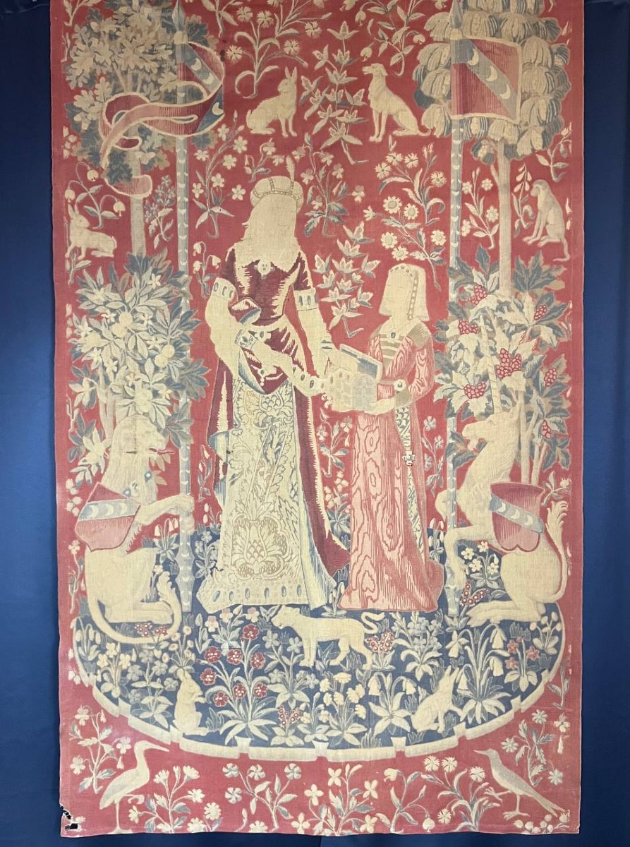 Large Tapestry “the Lady And The Unicorn” – “to My Only Desire”