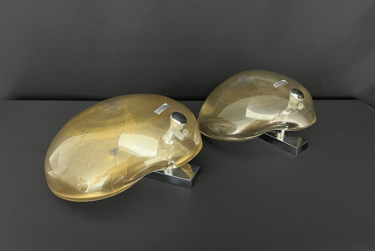 Pair Of Designer Murano Glass Wall Lights – Studio Caprotti