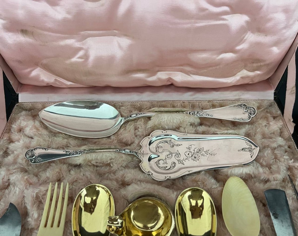 Antique Silver Dinner Service (800/1000), Gutig Hallmark, Germany, Circa 1900–1930-photo-2