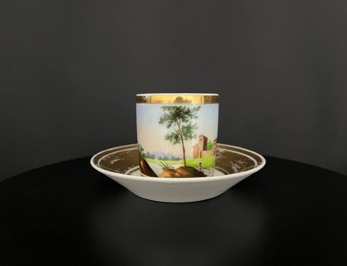 Hand-painted Porcelain Cup And Saucer-photo-1