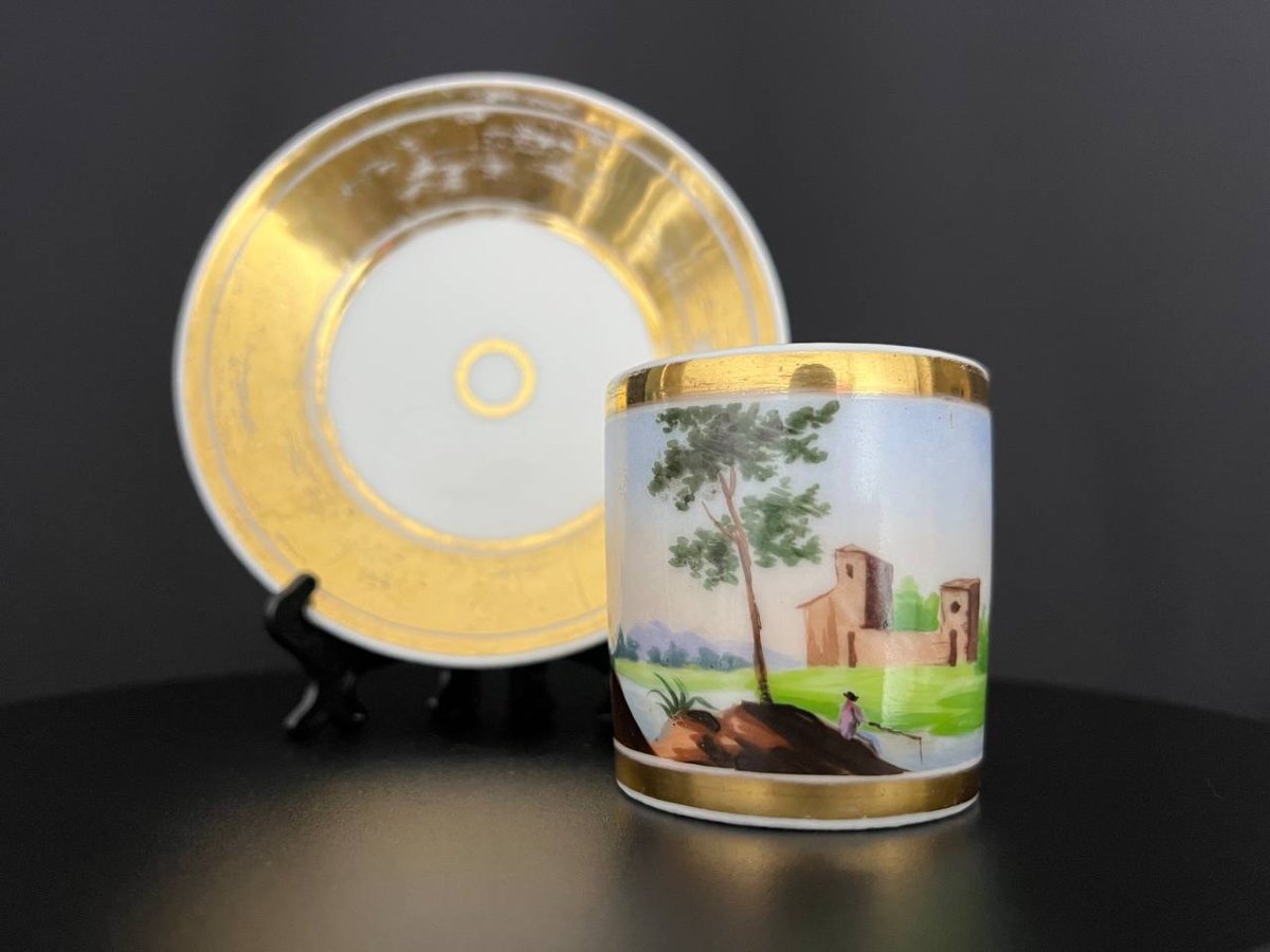 Hand-painted Porcelain Cup And Saucer-photo-4