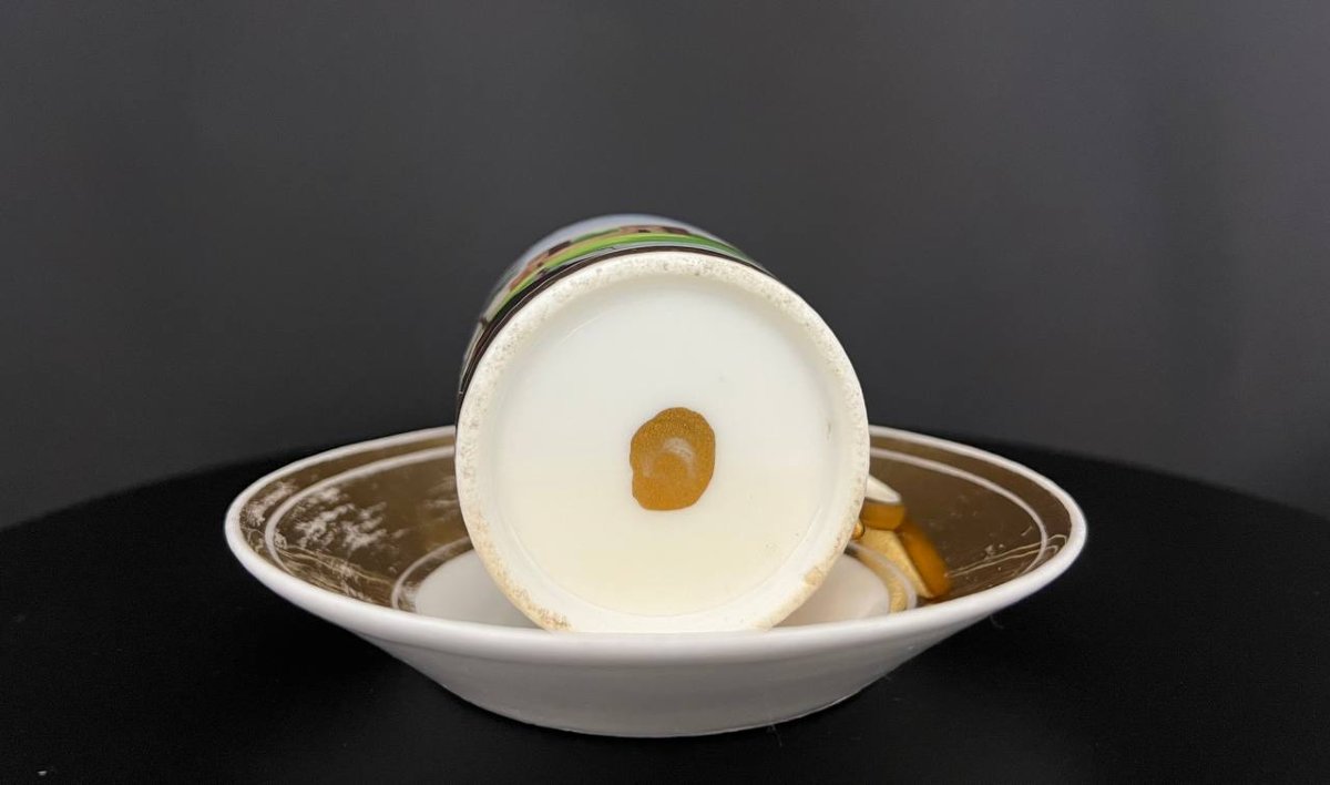 Hand-painted Porcelain Cup And Saucer-photo-5