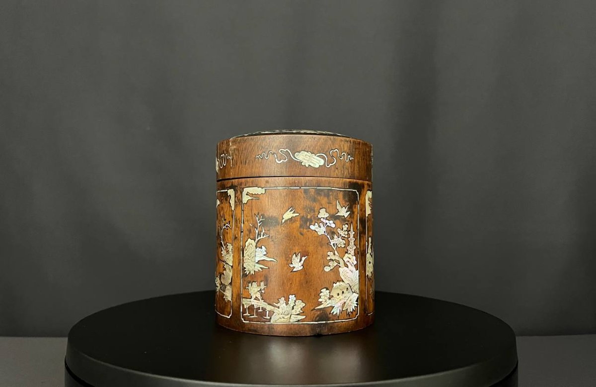 Antique Wooden Box With Mother-of-pearl Inlay, Vietnam, Late 19th – Early 20th Century-photo-1