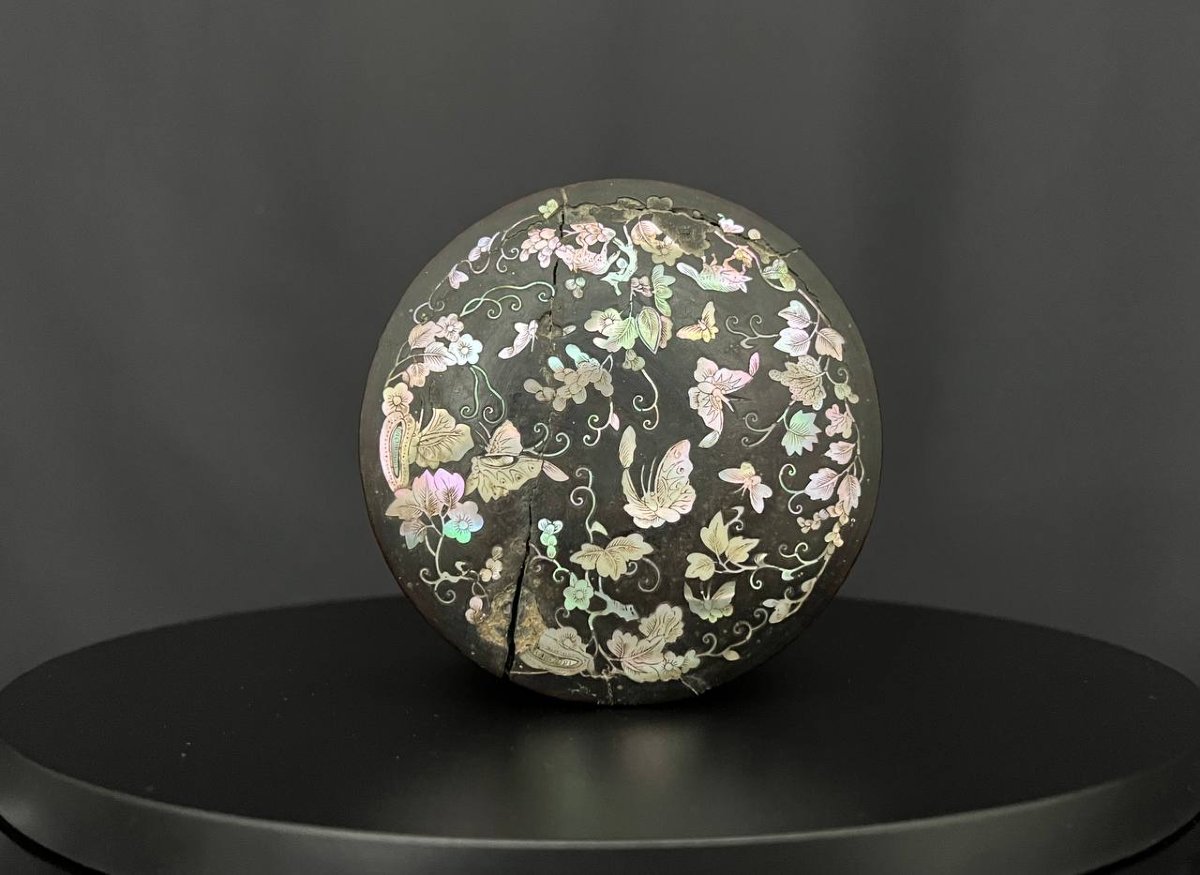 Antique Wooden Box With Mother-of-pearl Inlay, Vietnam, Late 19th – Early 20th Century-photo-5