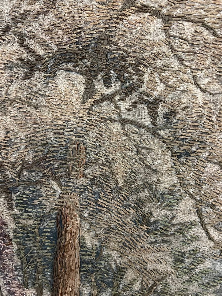 Pair Of Antique Embroideries, Probably Designed By Kishi Chikudō (1826–1897)-photo-5