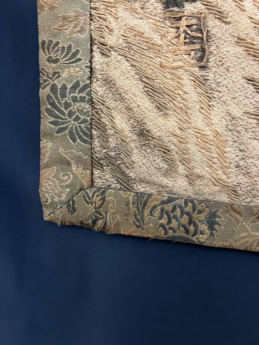 Pair Of Antique Embroideries, Probably Designed By Kishi Chikudō (1826–1897)-photo-7