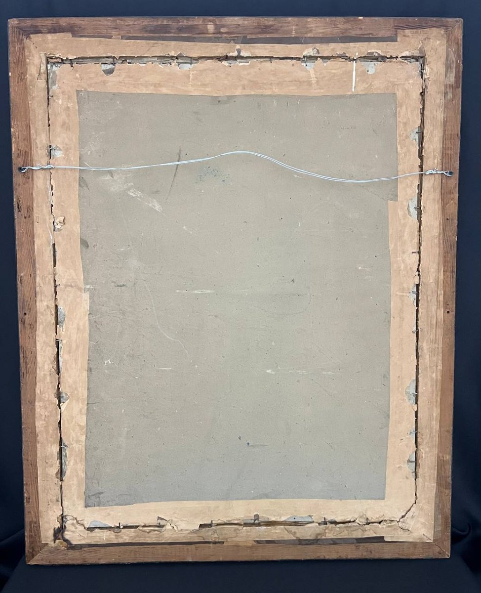 Grand tableau « Vierge à l’Enfant » , pastel-photo-2