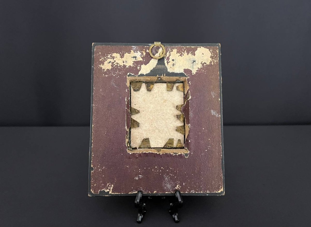 Miniature, portrait d’homme de profil, XIXe siècle-photo-2