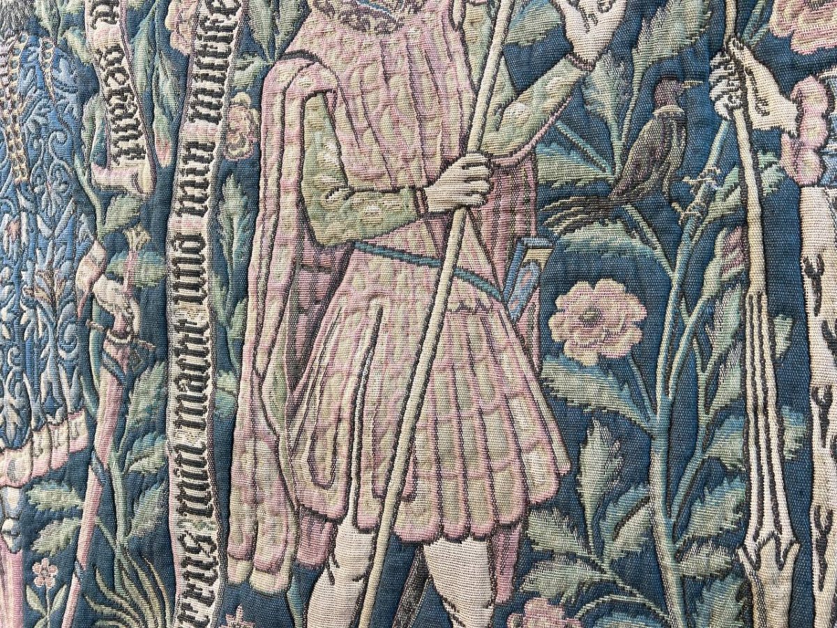 Tapisserie murale – style médiéval – manufacture française-photo-3