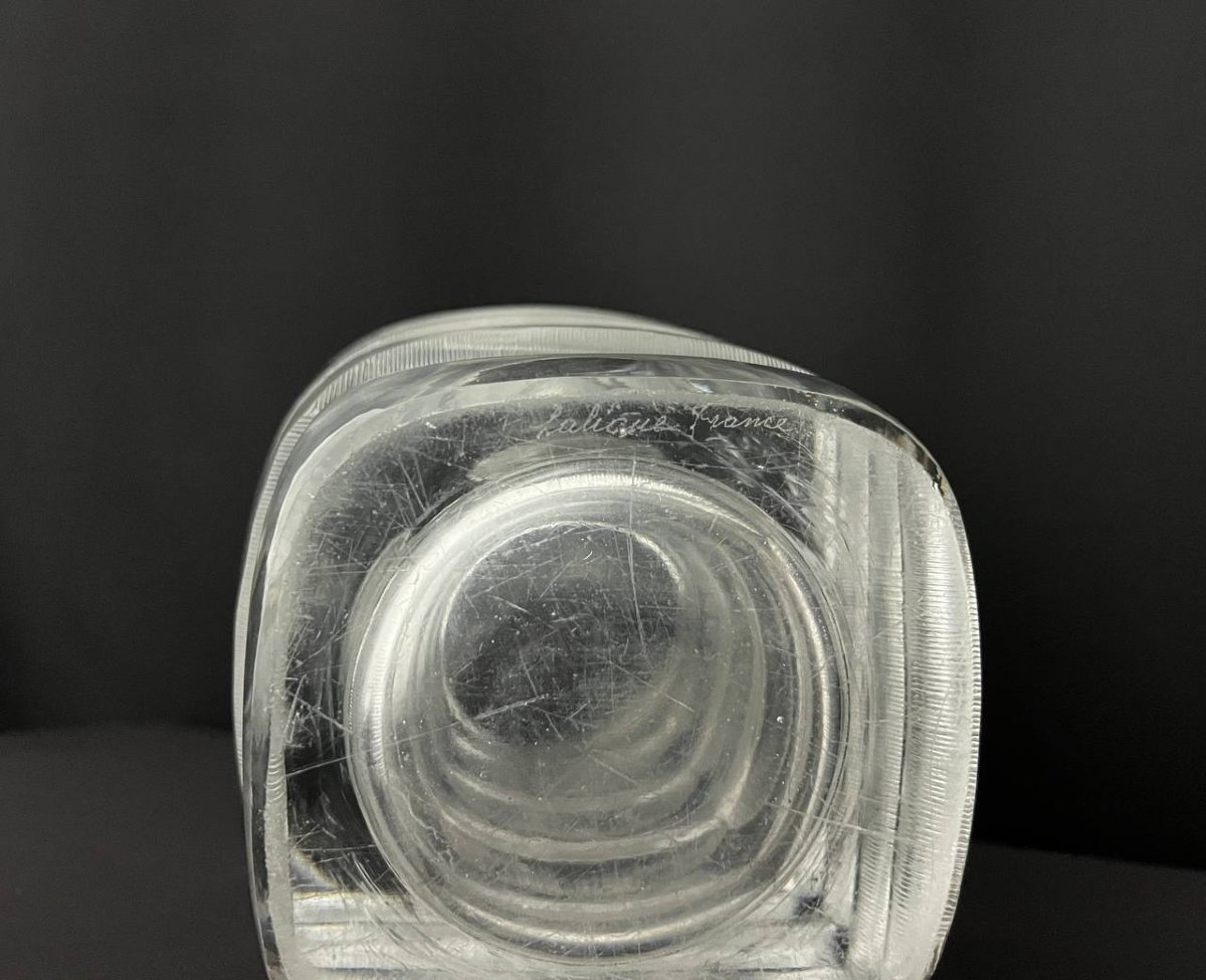 Lalique “mortefontaine” Crystal Vase, Signed Lalique France – Large Model-photo-5
