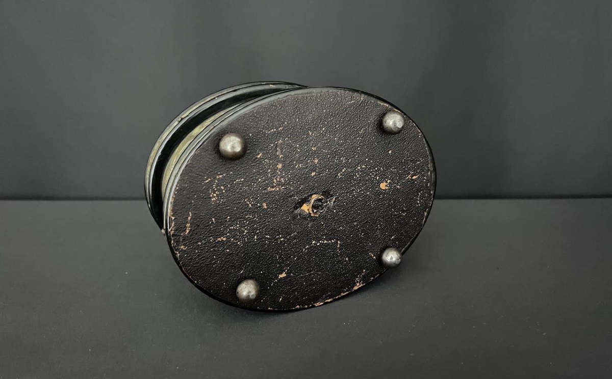 Boîte à bijoux Napoléon III ovale en bois noirci-photo-8