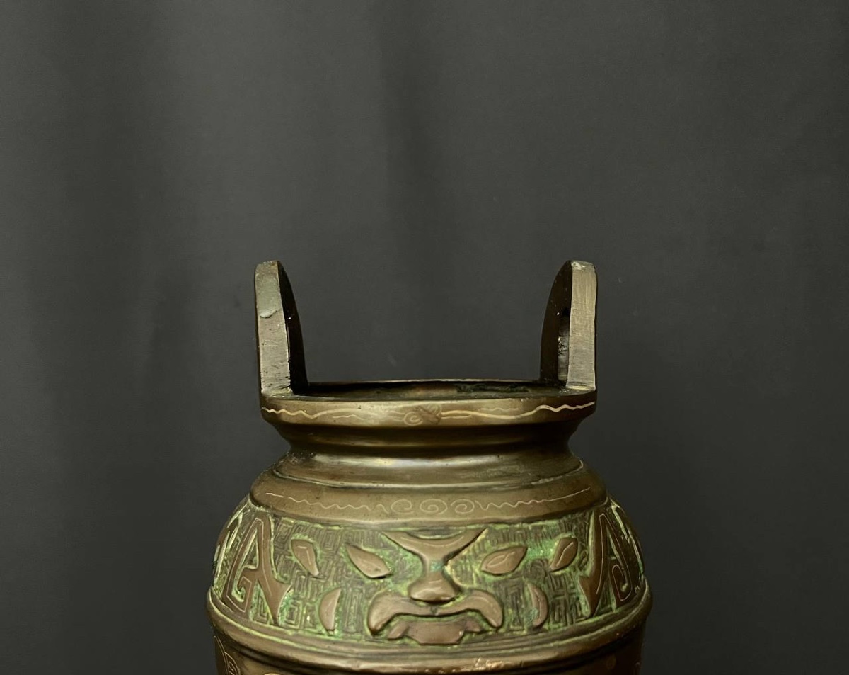 Brûle-parfum tripode en bronze, Vietnam, vers 1900-photo-6