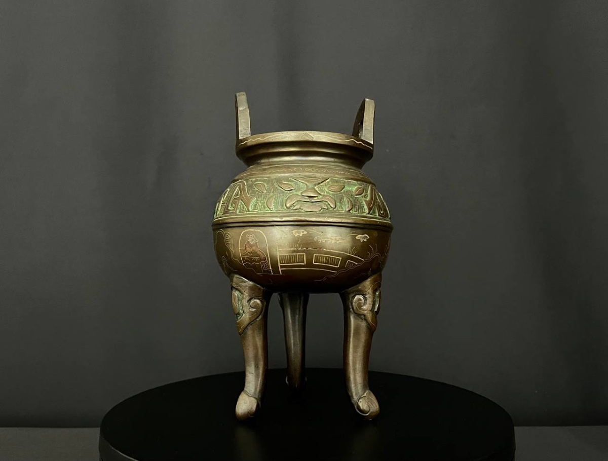Brûle-parfum tripode en bronze, Vietnam, vers 1900