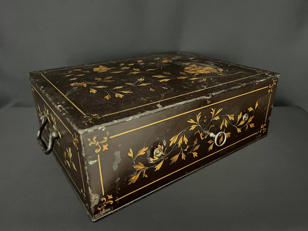 Coffre-fort ancien Fichet à Paris à double sécurité.-photo-5