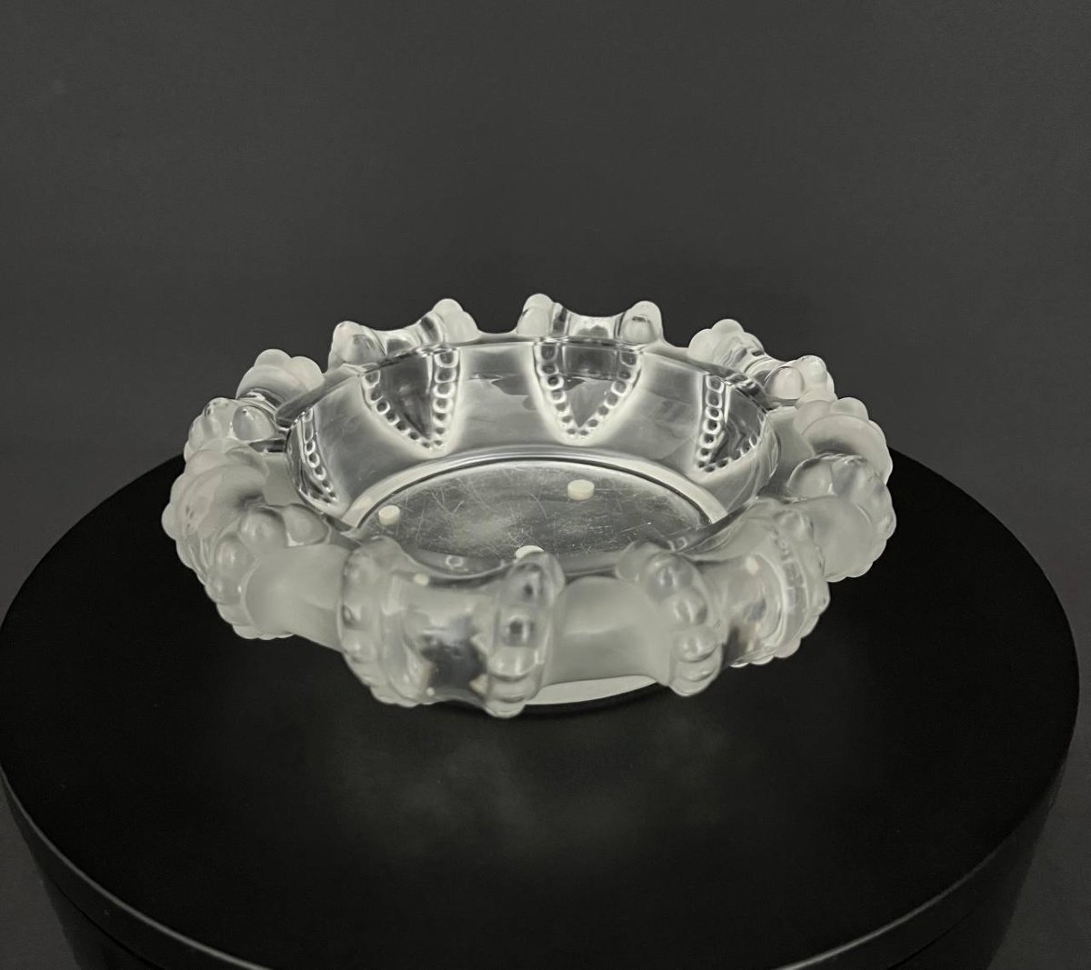 Lalique France Crystal Ashtray, Cannes Model (octopus)-photo-1