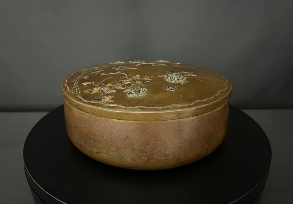 Large Meiji Japanese Box Signed Yoshimichi Kyoto-photo-3