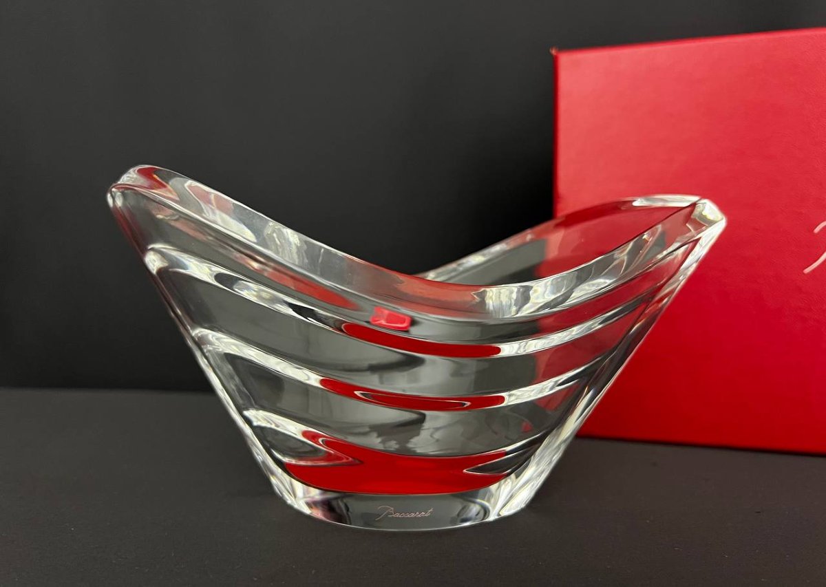 Vase Baccarat modèle Wave en cristal massif – Coffret d’origine-photo-3