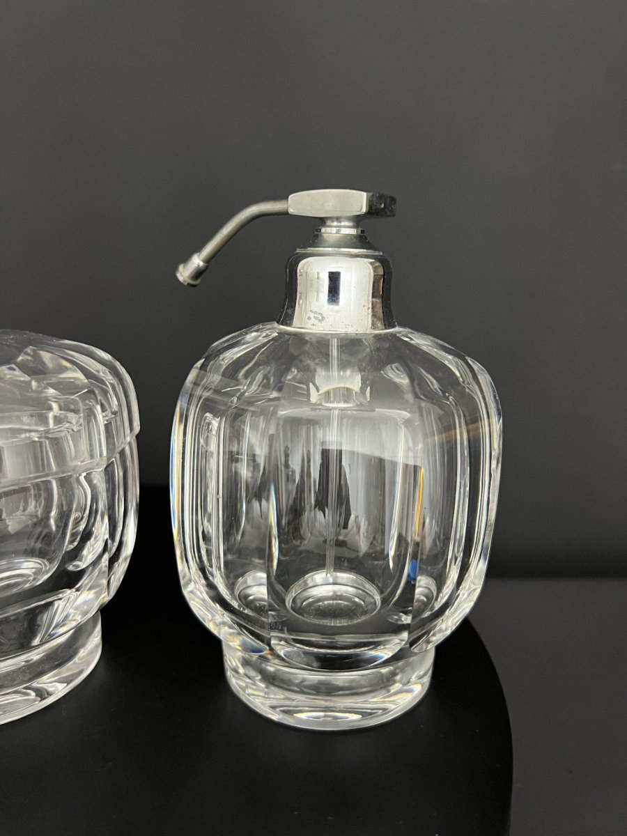 Nécessaire de toilette en cristal Baccarat, modèle Malmaison-photo-5