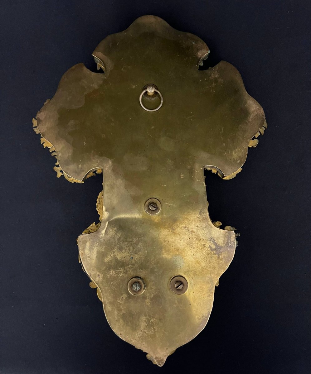 Bénitier en onyx, bronze doré et émaux cloisonnés, XIXe siècle-photo-3