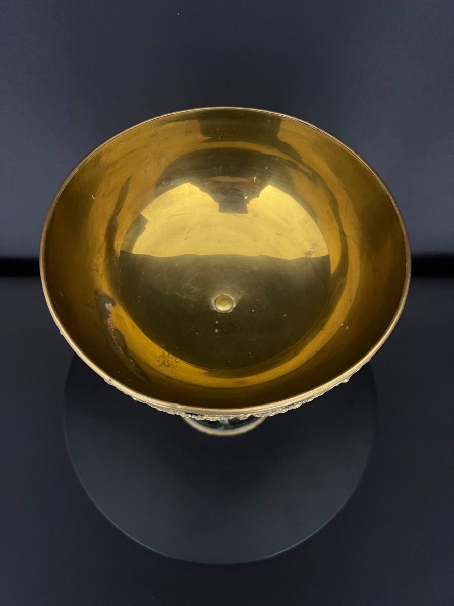 Empire Style Gilt Bronze Swan Centerpiece-photo-2
