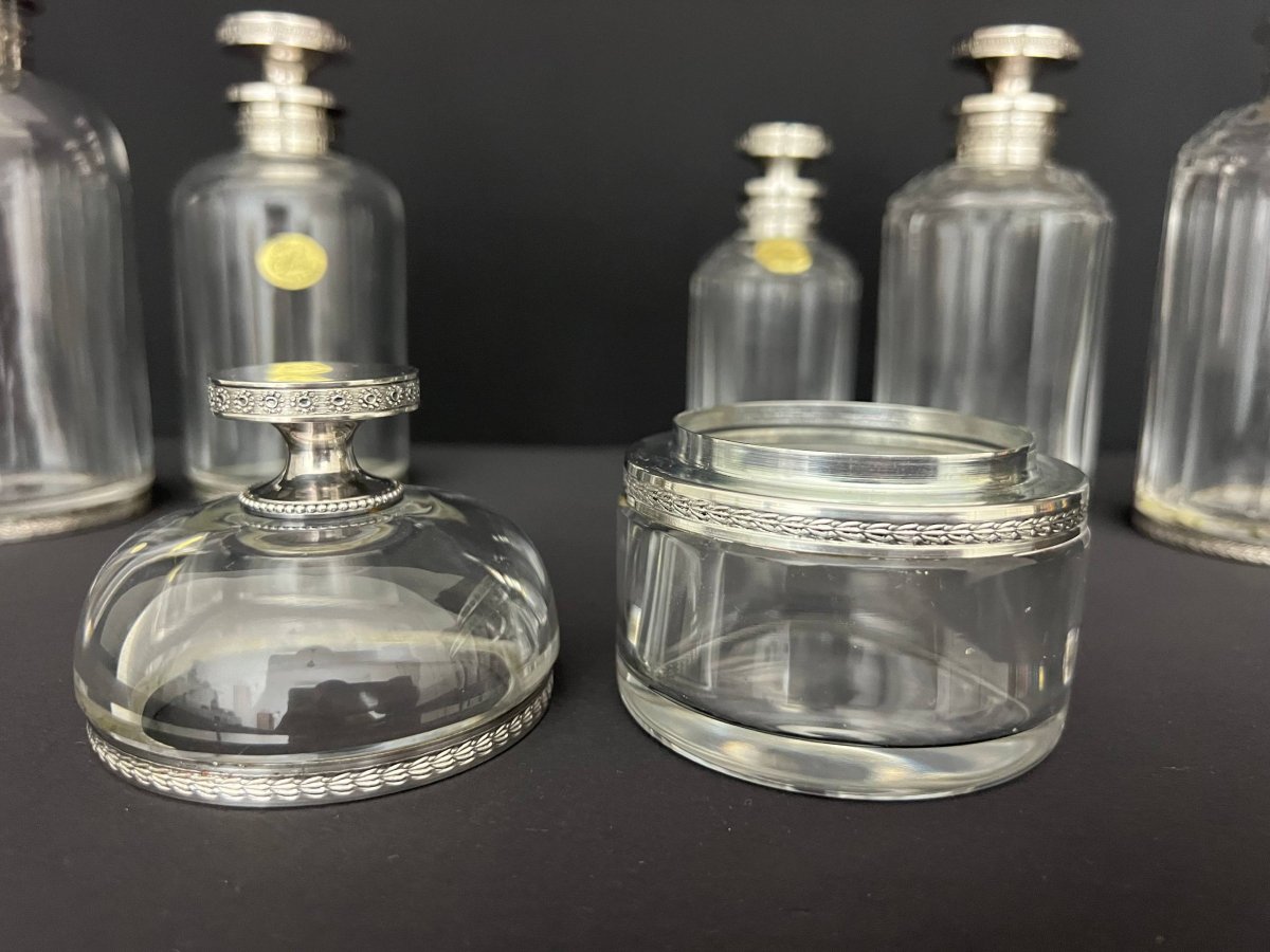Nécessaire de toilette en cristal Seiler « Opaline Cristal de Sèvres »-photo-2