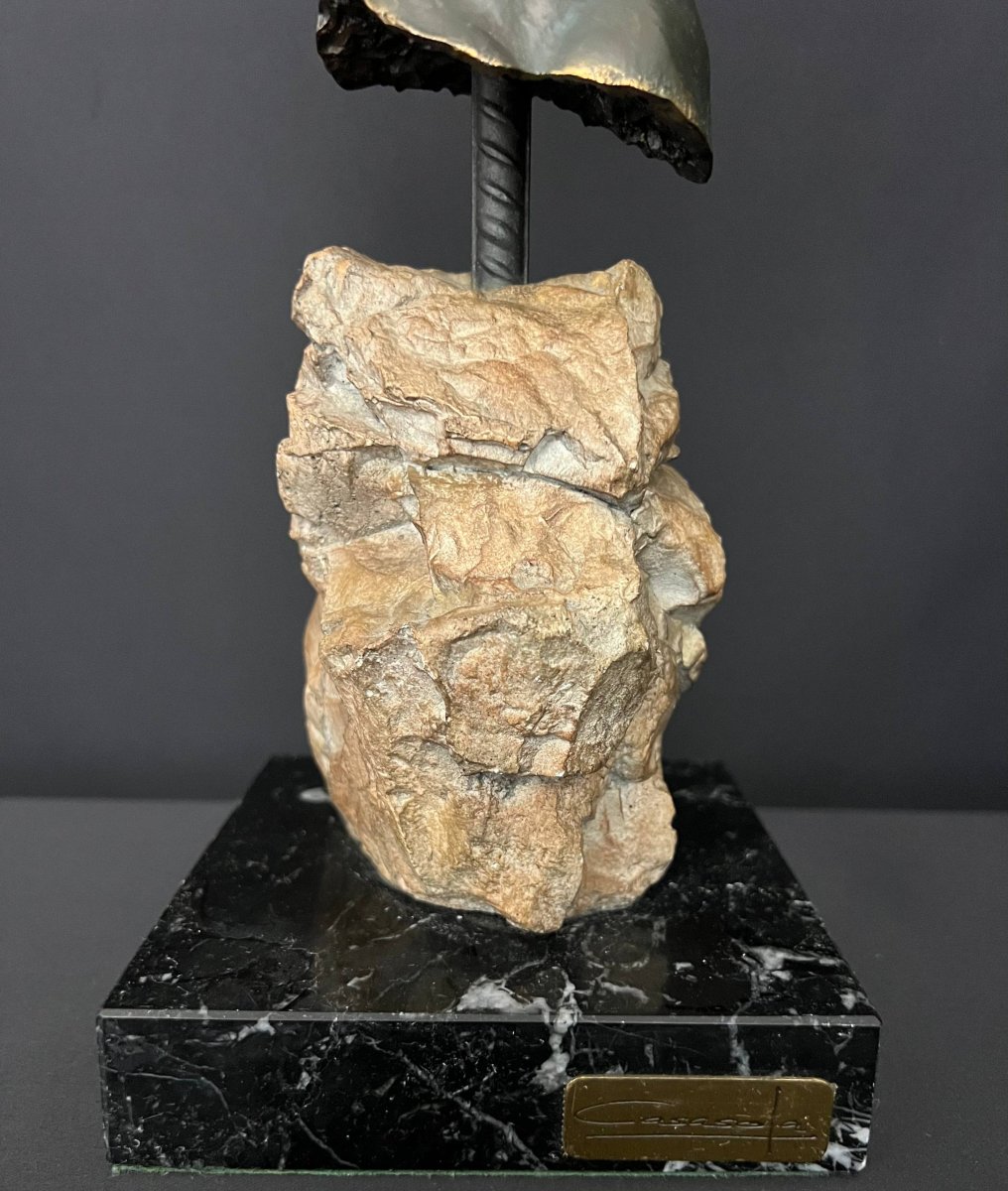 José Luis Casasola, Contemporary Sculpture In Patinated Bronze-photo-2