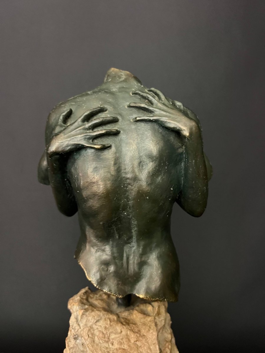 José Luis Casasola, Contemporary Sculpture In Patinated Bronze-photo-3