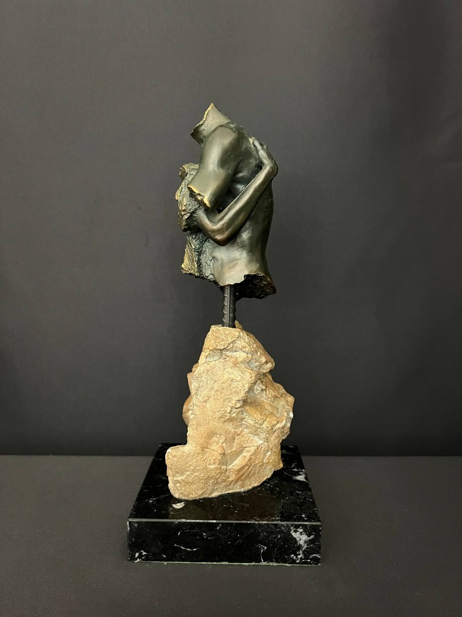 José Luis Casasola, Contemporary Sculpture In Patinated Bronze-photo-3