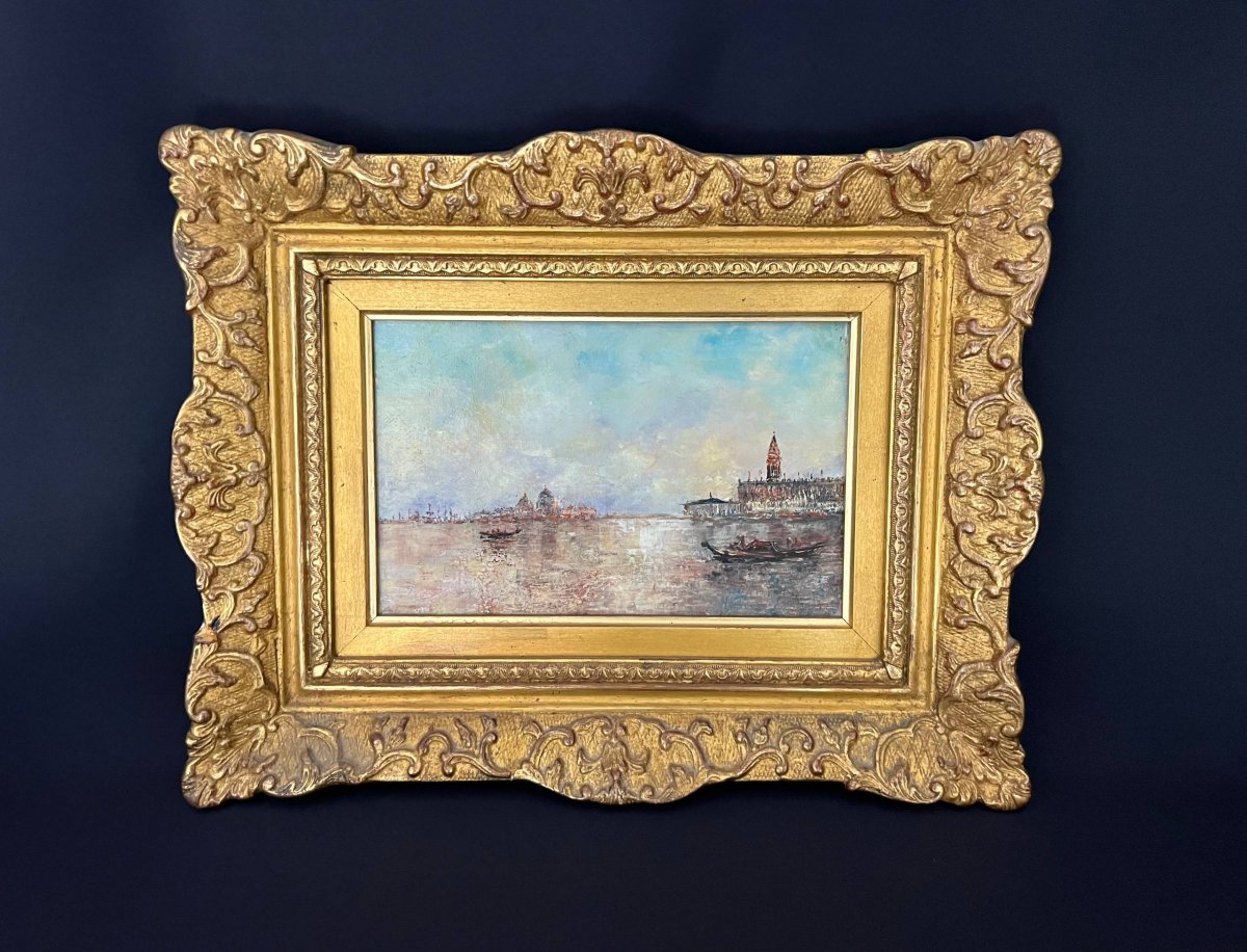 Oil On Canvas, View Of Venice