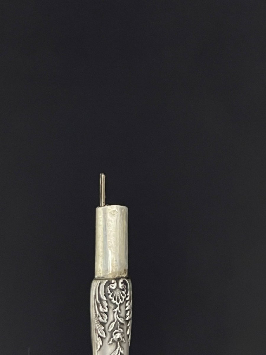 Nécessaire de couture en argent dans son écrin d’origine – L. Imbert, Avignon-photo-1