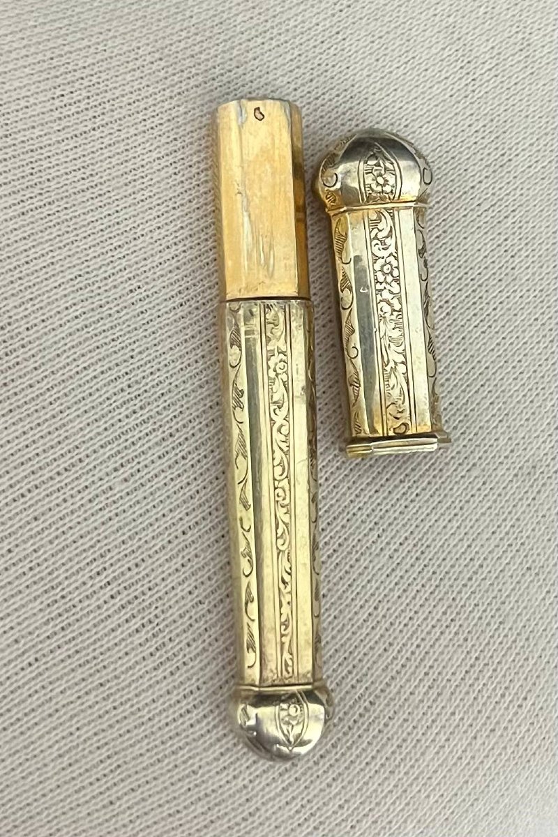 Vermeil Sewing Kit By Tahan, Paris – 19th Century-photo-2